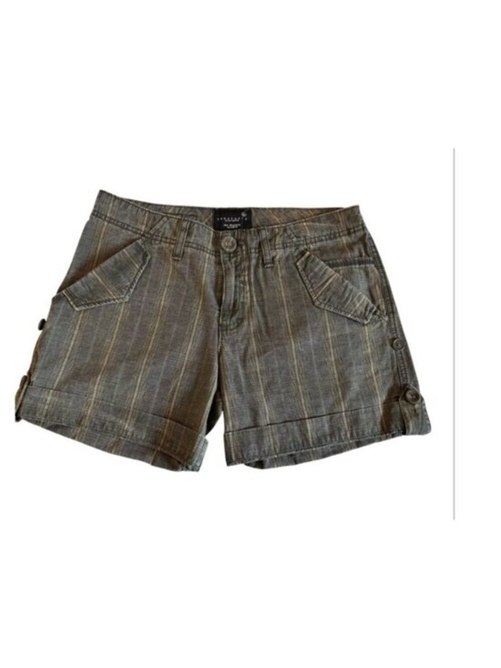 Sanctuary Clothing Los Angeles Relaxed Fit Gray Patterned Tailored Shorts Size X